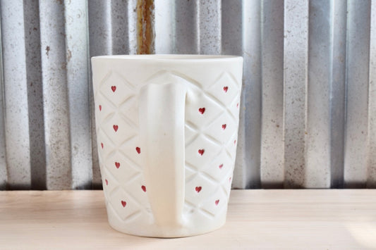 Quilted Heart Mug