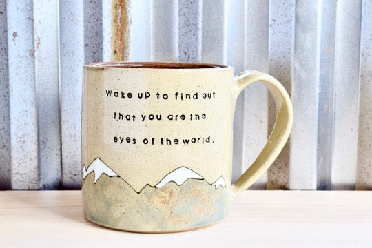 Eyes of the World Mountain Sunrise Mug