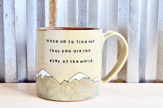 Eyes of the World Mountain Sunrise Mug