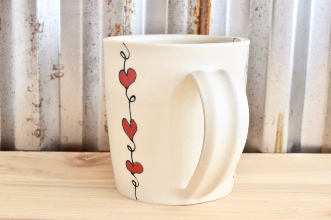 Tapered Gratitude Heartstring Mug