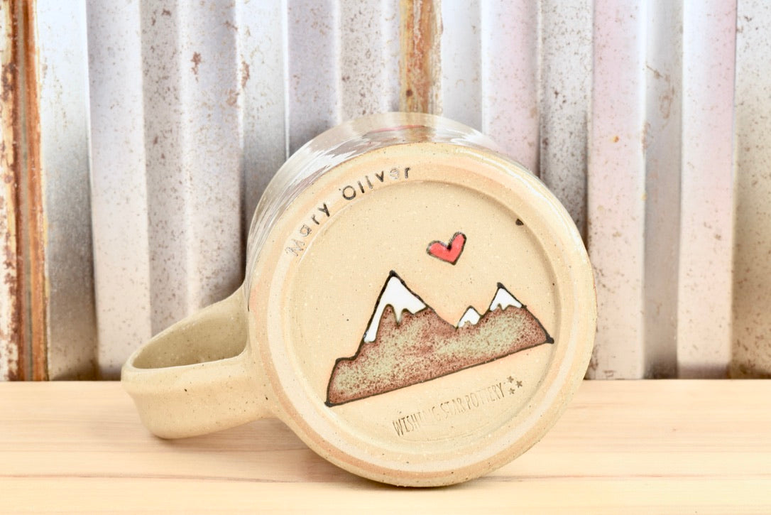 Mary Oliver Heart Mountain Mug