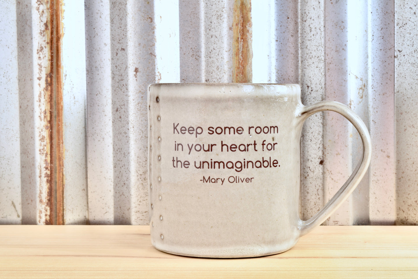 Mary Oliver Buddha Mug