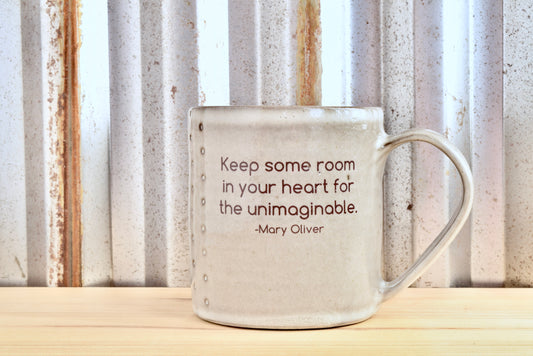 Mary Oliver Buddha Mug