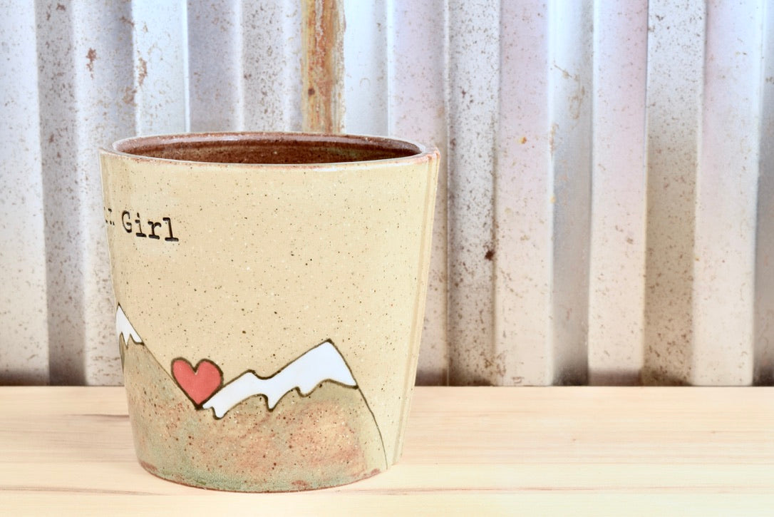 Mountain Girl Heart Tumbler
