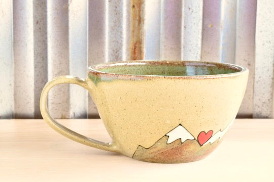 Gratitude Mountain Love Latte Mug
