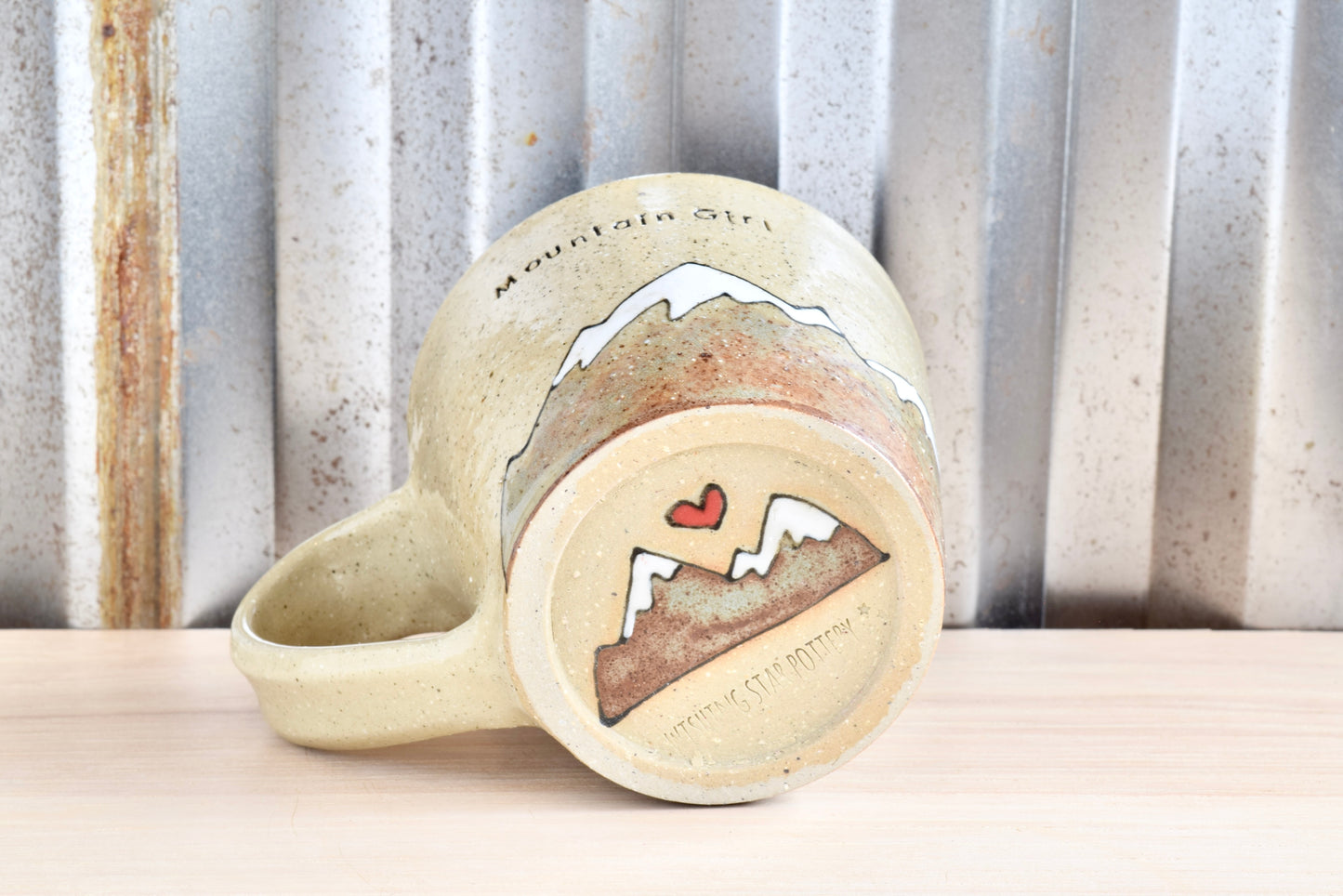 Mountain Girl Heart Mountains Cappuccino Mug