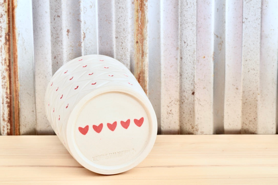 Quilted Heart Tumbler
