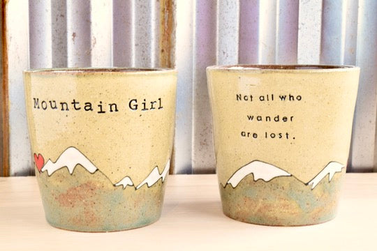 Mountain Girl Heart Tumbler