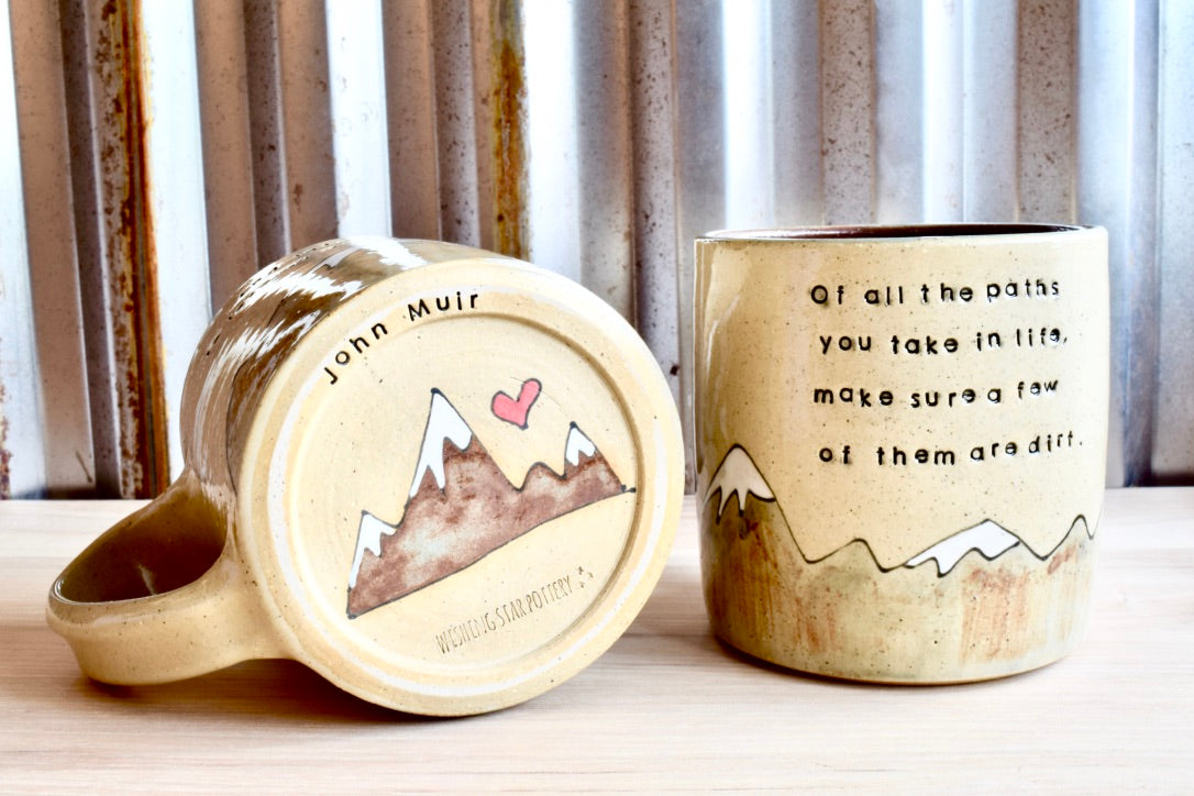 PRE ORDER Sunrise Mountain Mug or Tumbler with Quote