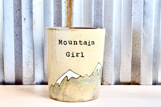 Mountain Girl Heart Tumbler