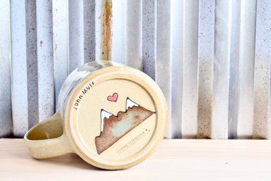 John Muir Find My Soul Heart Mountain Mug