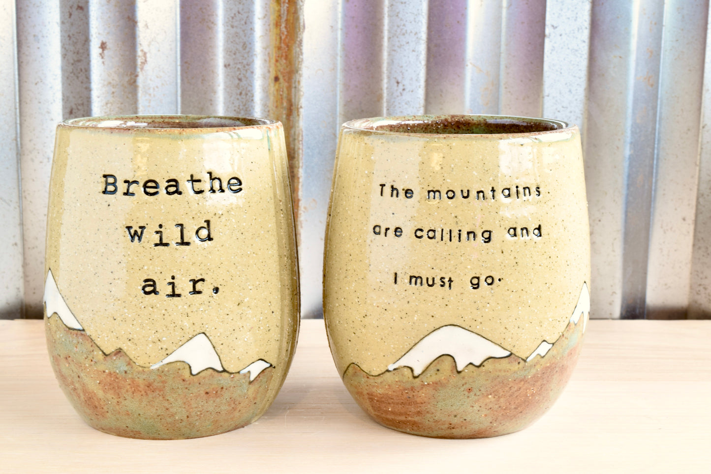 John Muir Mountain Heart Wine Tumbler