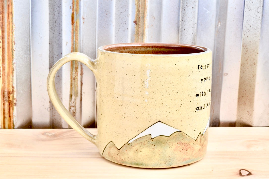 Mary Oliver + John Muir Heart Mountain Mugs for George