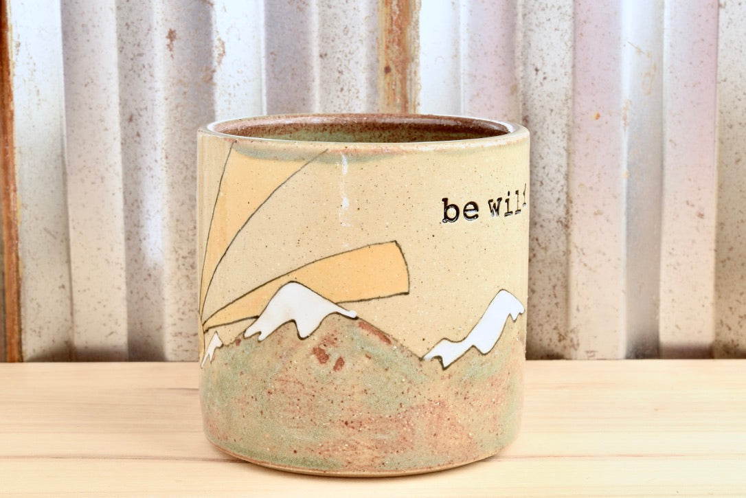 Be Wild Sunrise Mountain Mug
