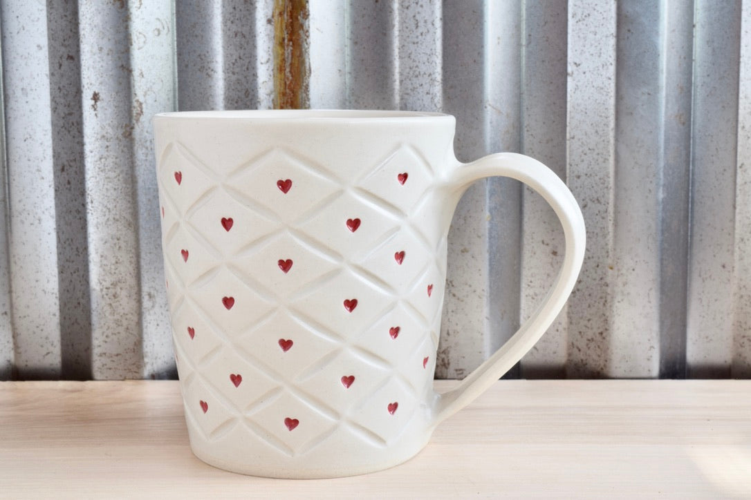Quilted Heart Mug