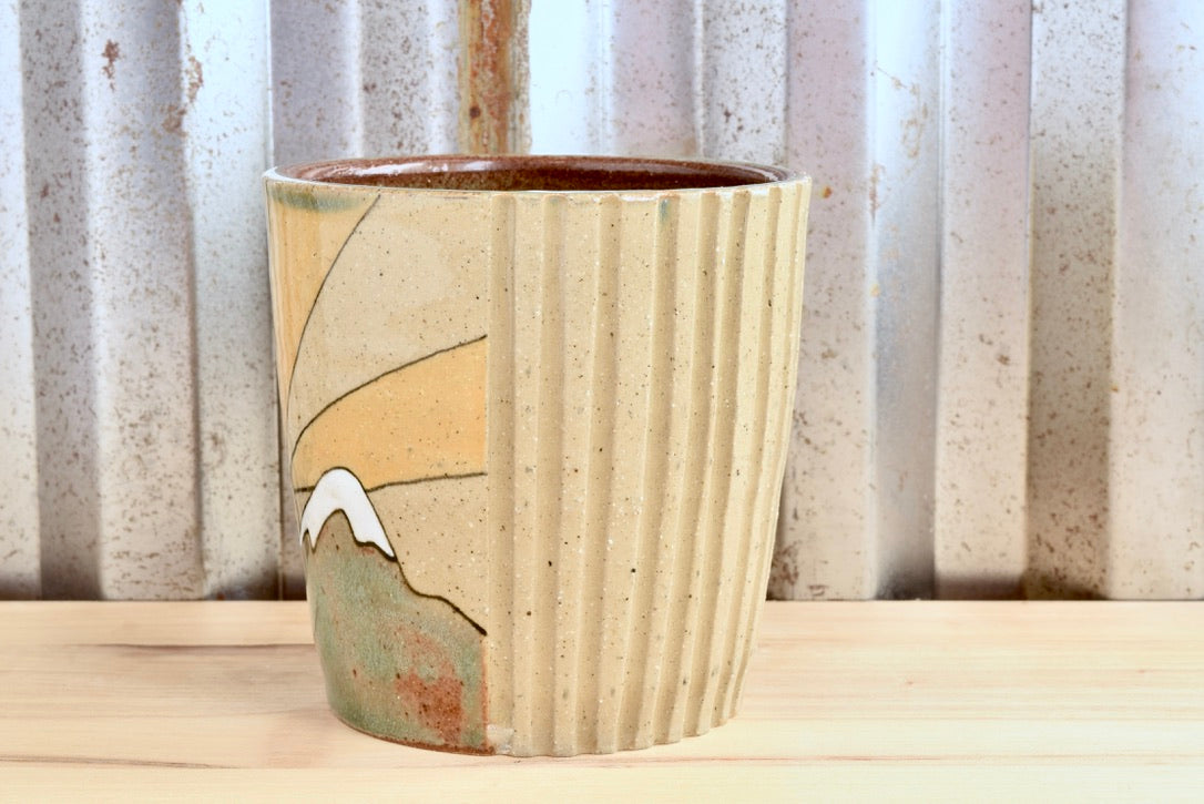 Be Wild Sunrise Mountain Tumbler