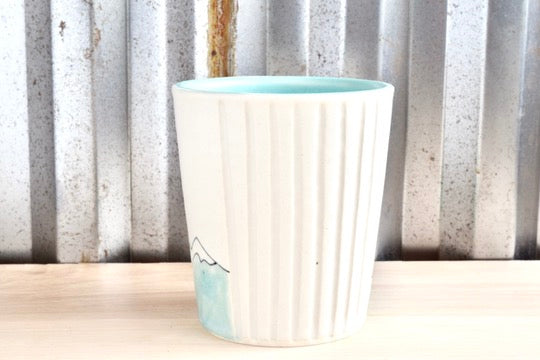 Mary Oliver Seafoam Mountain Heart Tumbler