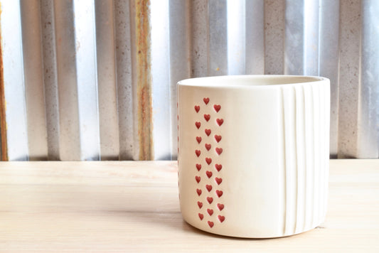 Stamped Heart Tumbler
