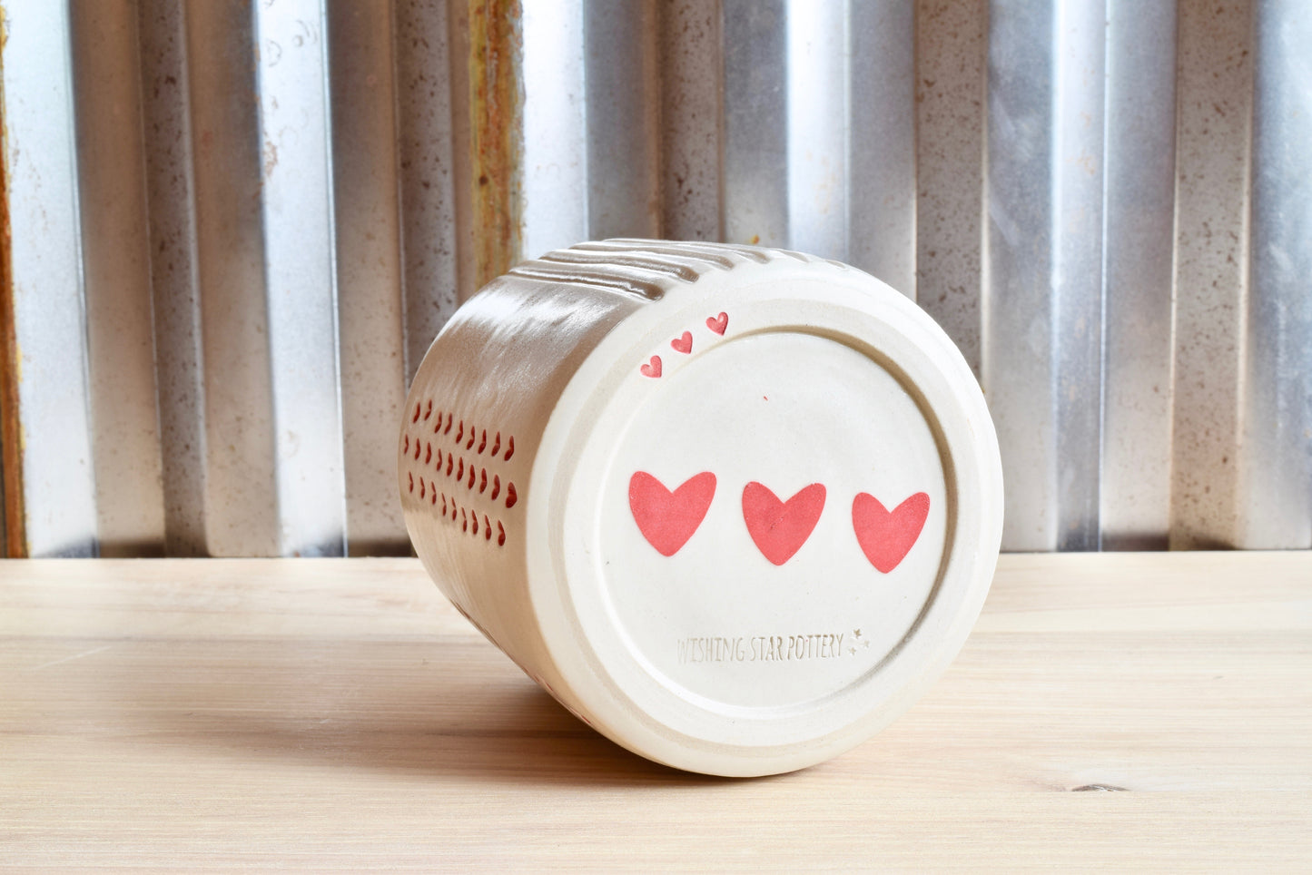 Stamped Heart Tumbler