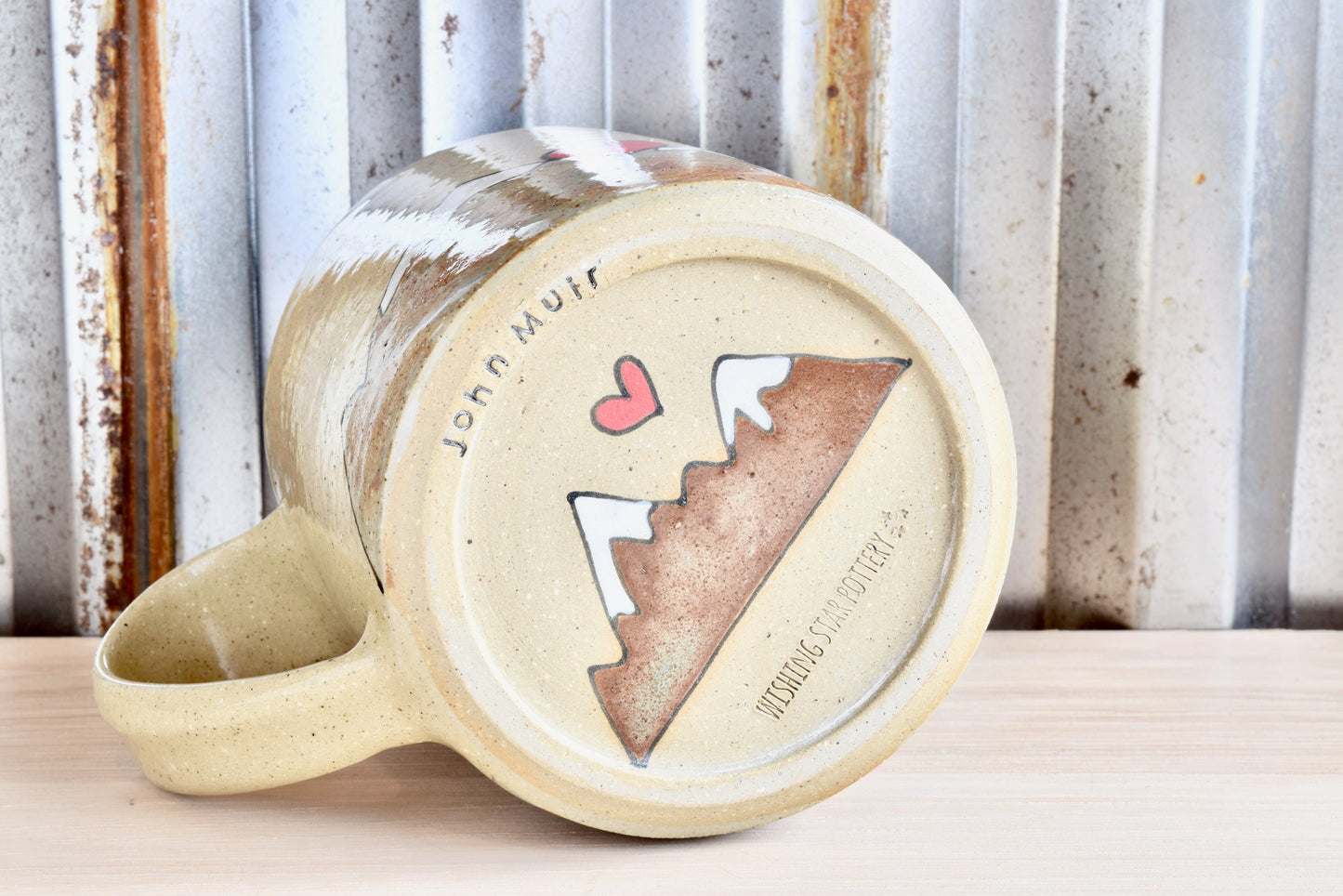 John Muir Hiker Heart Mountain Mug