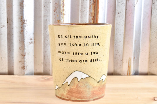 John Muir Hiker Mountain Heart Tumbler