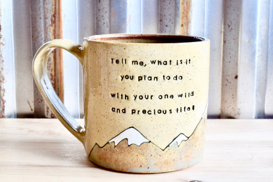 Mary Oliver Heart Mountain Mug