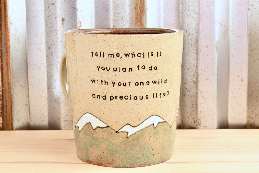 Mary Oliver Heart Mountain Mug