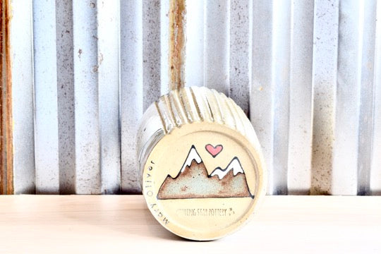 Mary Oliver Mountain Heart Tumbler