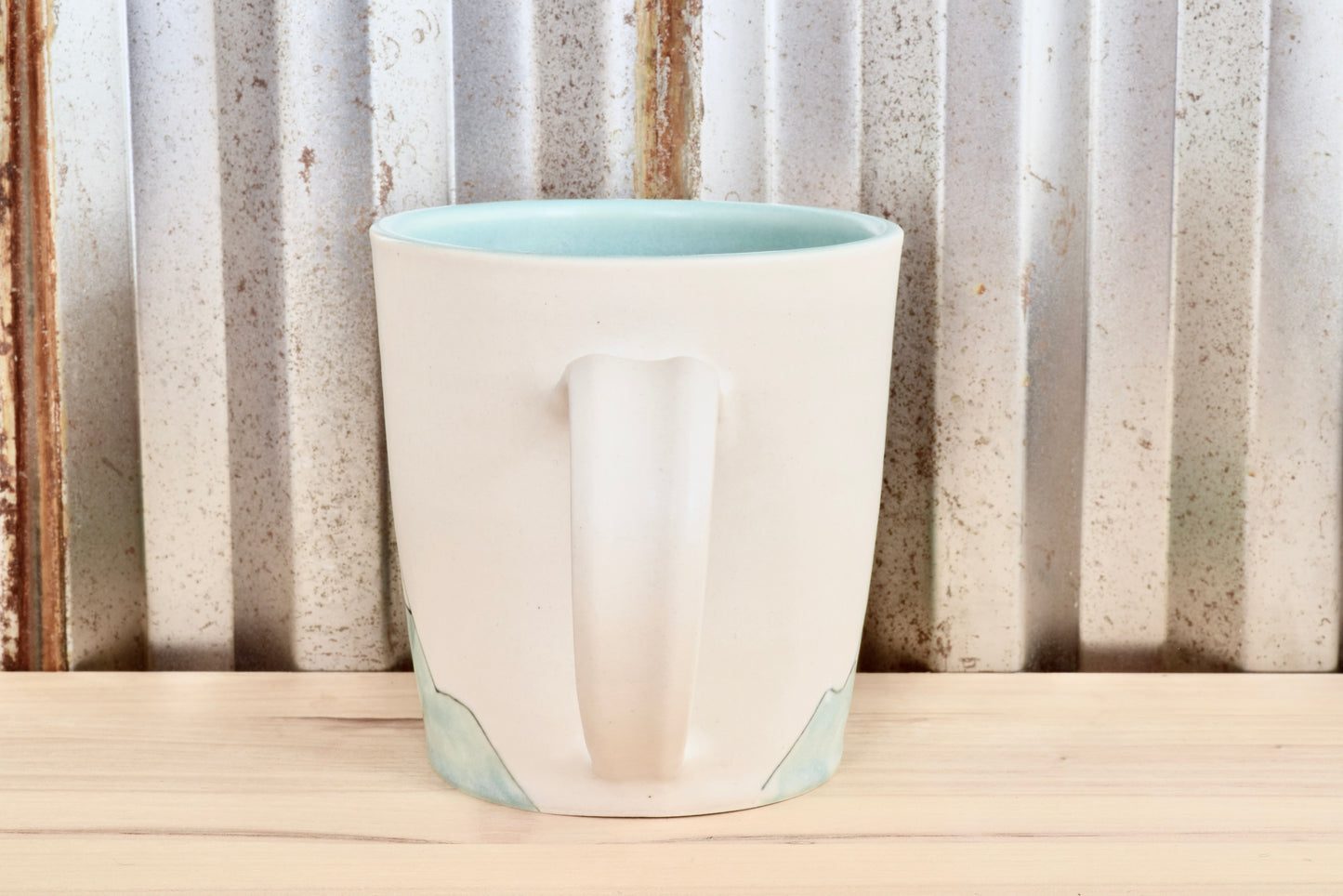 Muir Seafoam Hiker Mountain Heart Mug