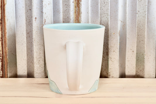 Muir Seafoam Hiker Mountain Heart Mug