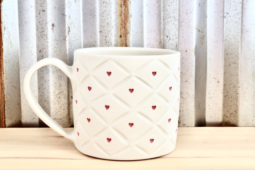 Quilted Heart Mug