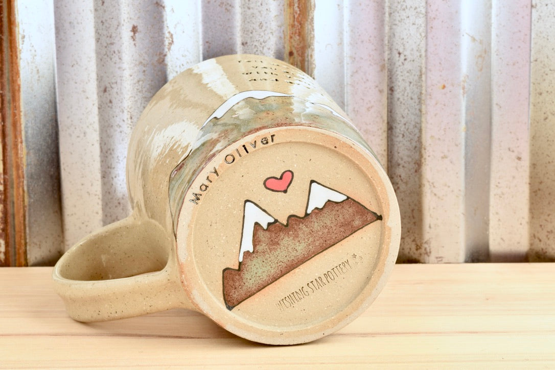 Mary Oliver Heart Mountain Mug