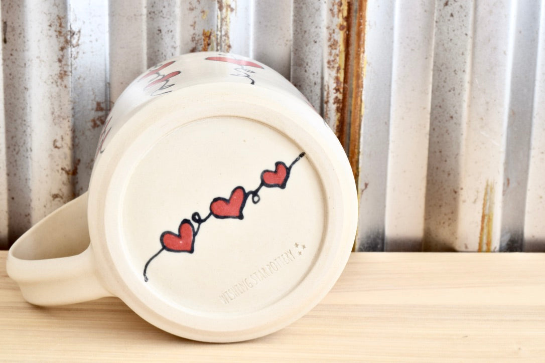 Straight-sided Heartstring Mug