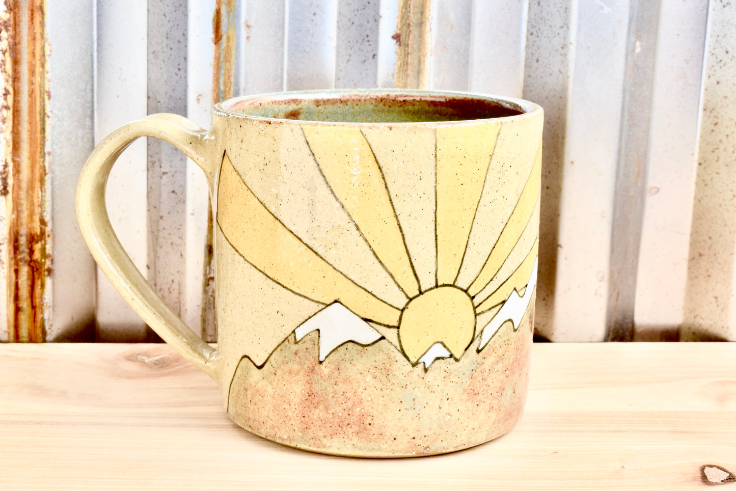 One Day at a Time Sunrise Mountain Mug