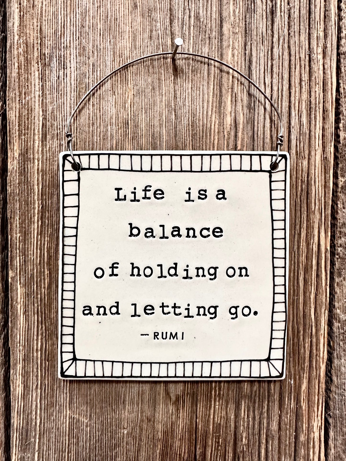 Life is a Balance Wall Plaque