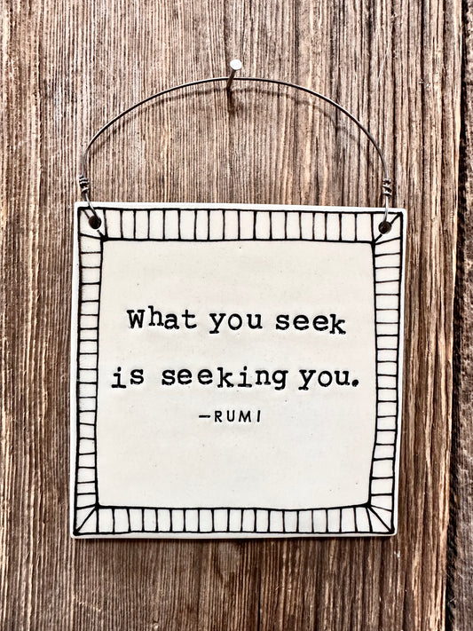 Rumi Wall Plaque