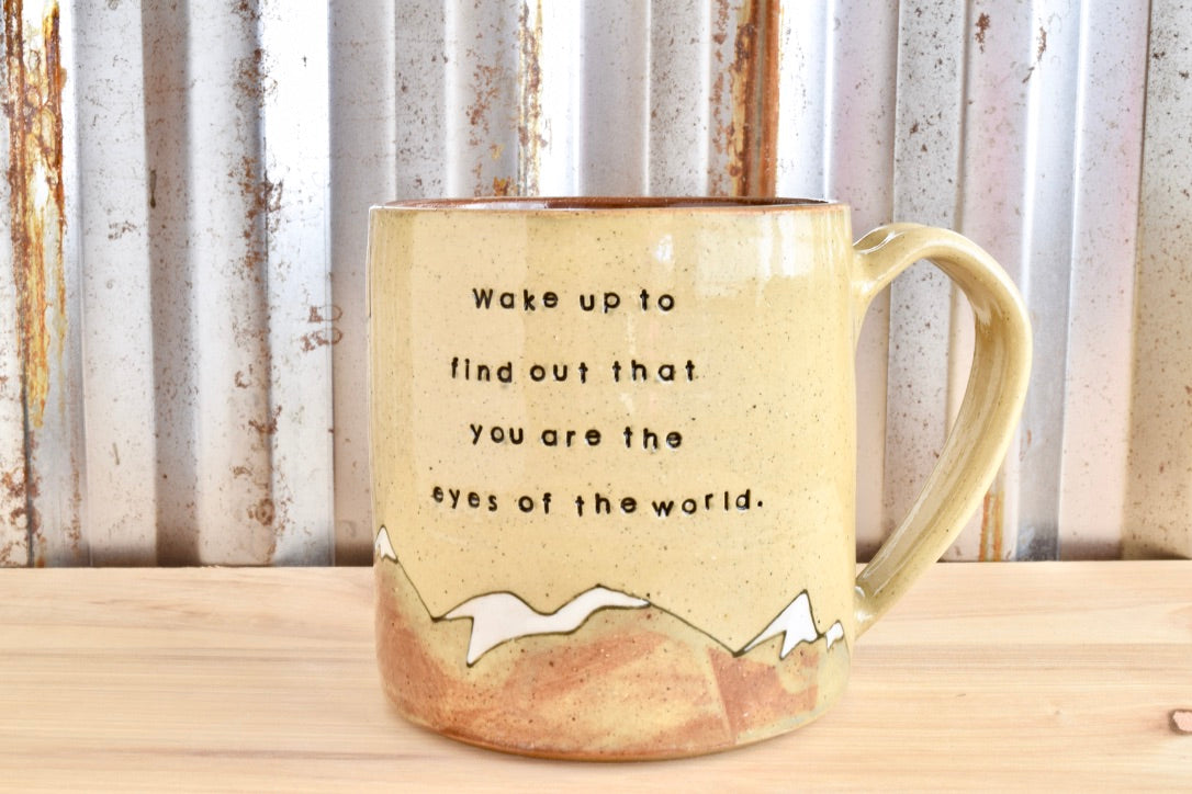 Eyes of the World Mountain Sunrise Mug