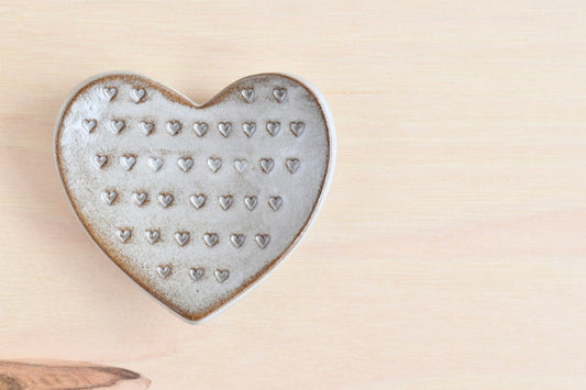 Heart Stamped Ring Dish
