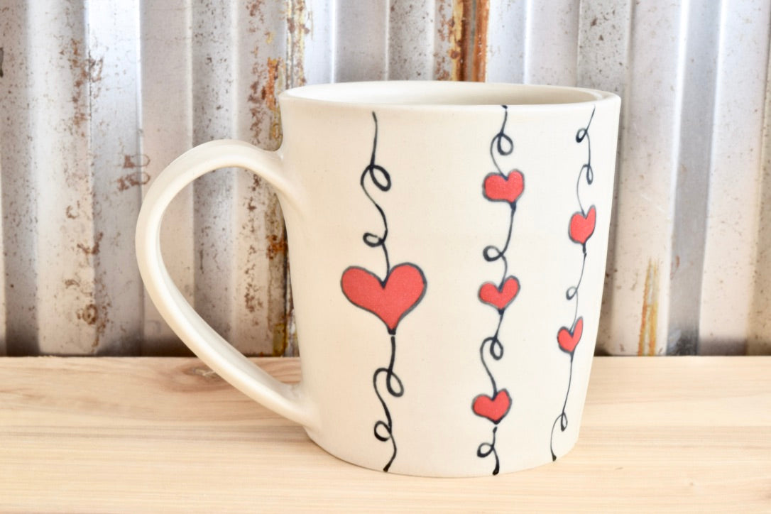 Tapered Gratitude Heartstring Mug