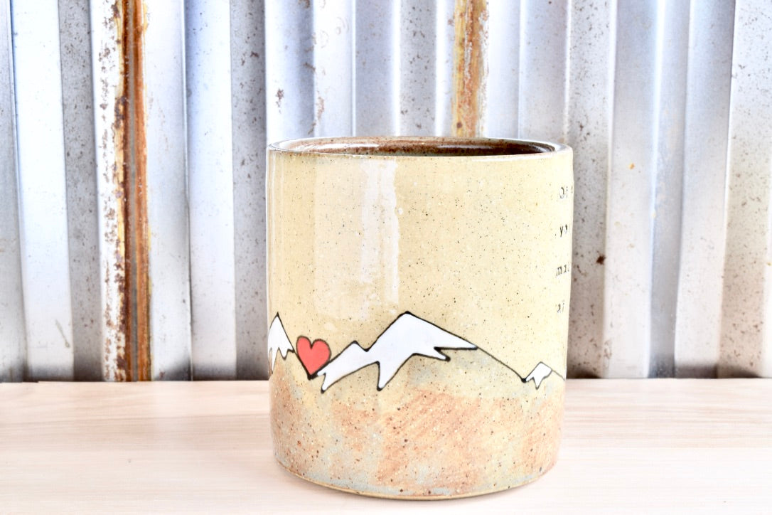 John Muir Hiker Heart Mountain Mug