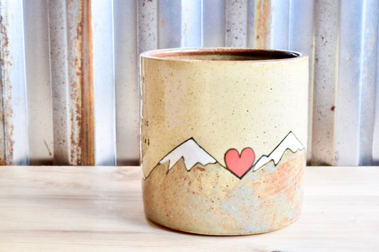 John Muir Find My Soul Heart Mountain Mug