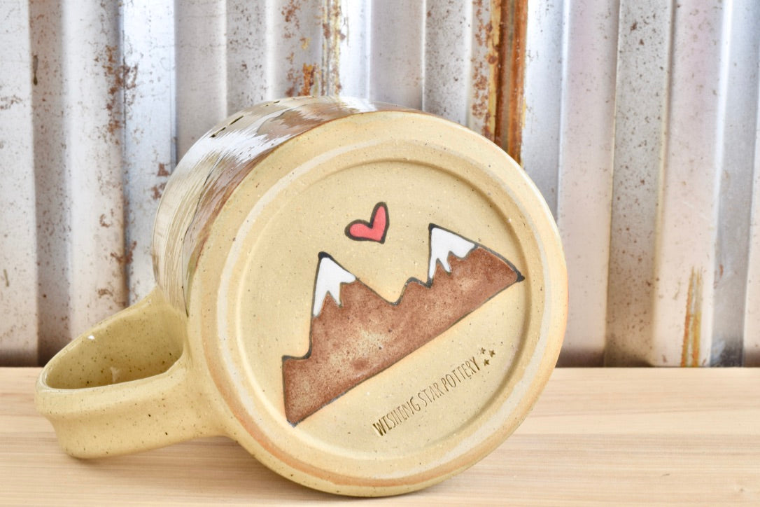 Be Wild Mountain Heart Mug