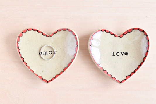 Heart Shaped Amor Ring Dish
