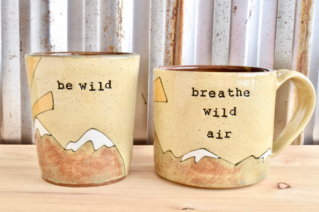 Be Wild Sunrise Mountain Tumbler