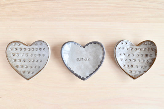 Heart Stamped Ring Dish