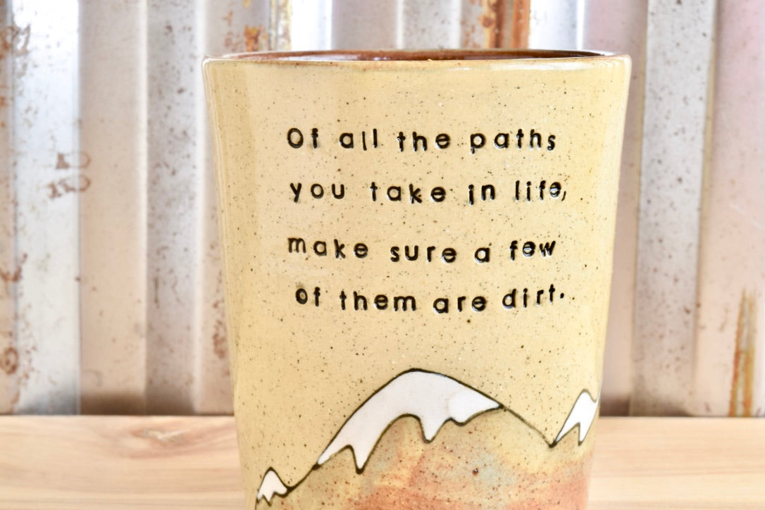 John Muir Hiker Mountain Heart Tumbler