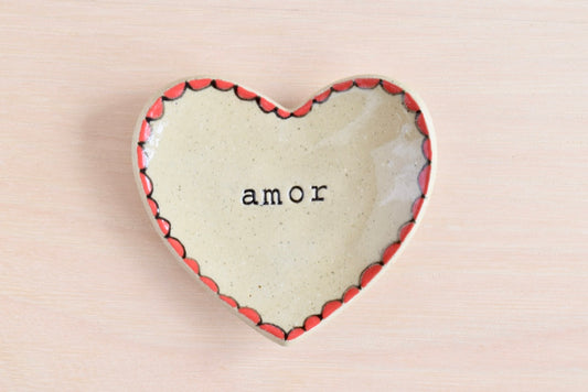 Heart Shaped Amor Ring Dish