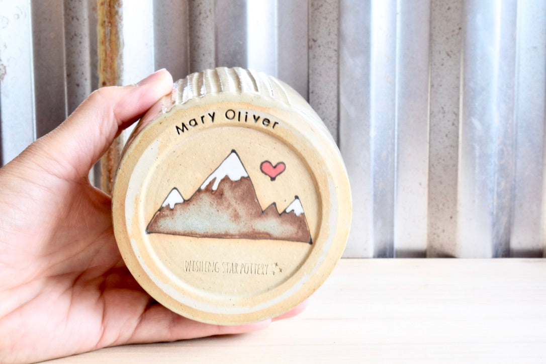 Mary Oliver Heart Mountain Tumbler
