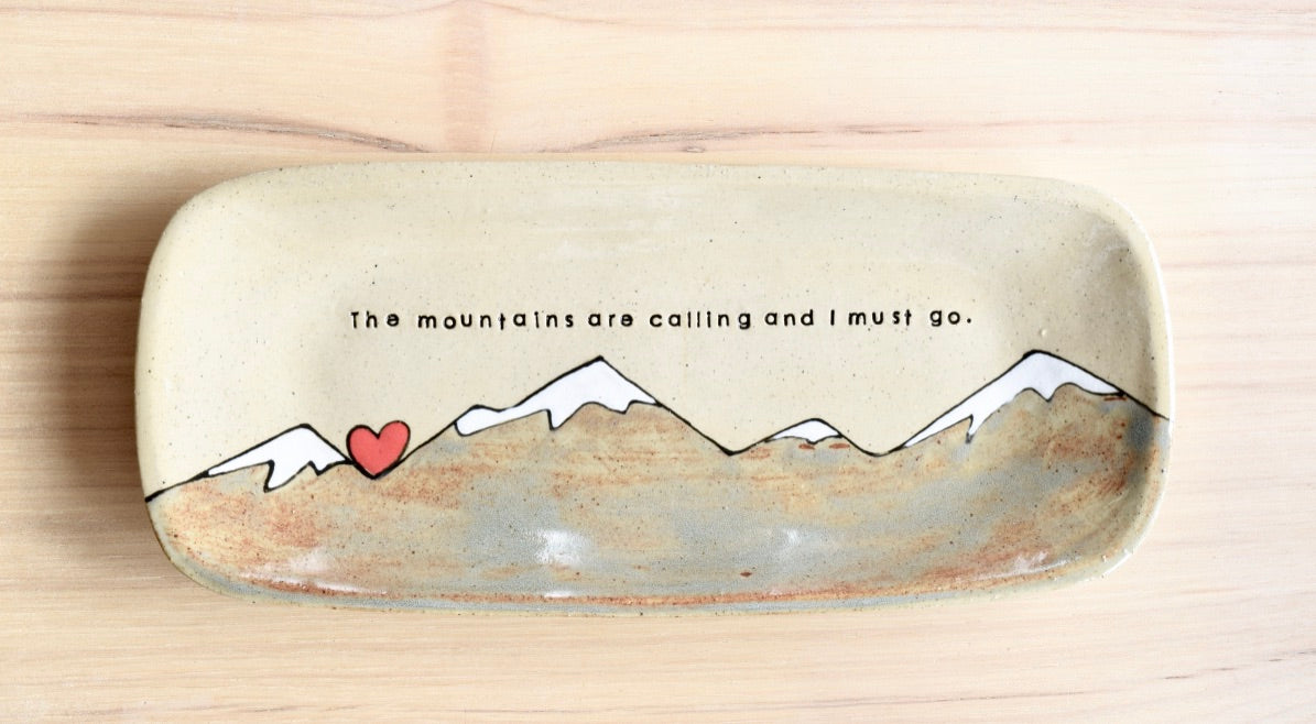 Heart Mountains are Calling John Muir Serving Plate