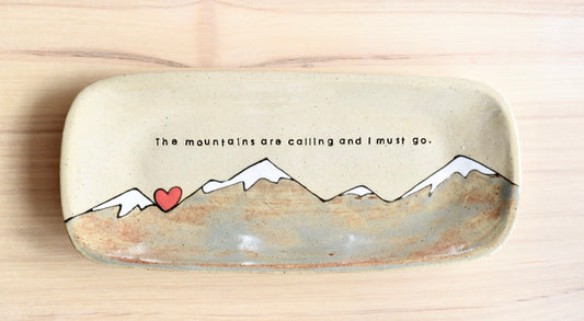 Heart Mountains are Calling John Muir Serving Plate